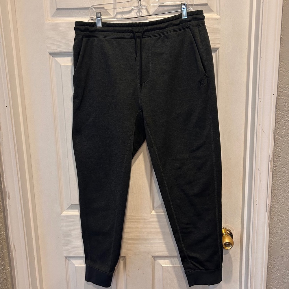 Hurley Mens Nike Dri-FIT Jogger Sweatpants Dark Gray‎ Heather Size Large